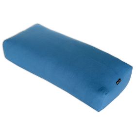 Yoga Bolster, Rectangular Blue