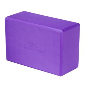 Yoga Block, Foam 4” Purple