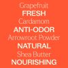 Deodorant, Natural Grapefruit Cardamom