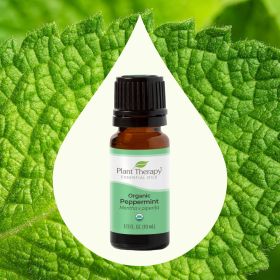 Plant Therapy Organic Peppermint Essential Oil 10ml