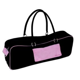 Yoga Mat Tote, Black & Pink