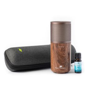 Plant Therapy Wood Grain Portable Diffuser with Travel Pack